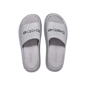 bebe Ploffy Women Slide-23215-ShinySolver Glitter