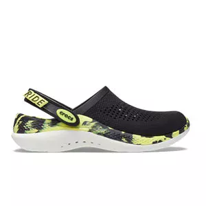 Crocs LiteRide 360 Marbled Clog Black Citrus