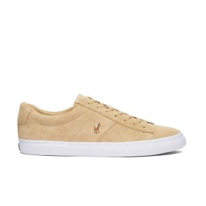 POLO RALPH LAUREN Men's Suede Sayer Sneakers in Bone